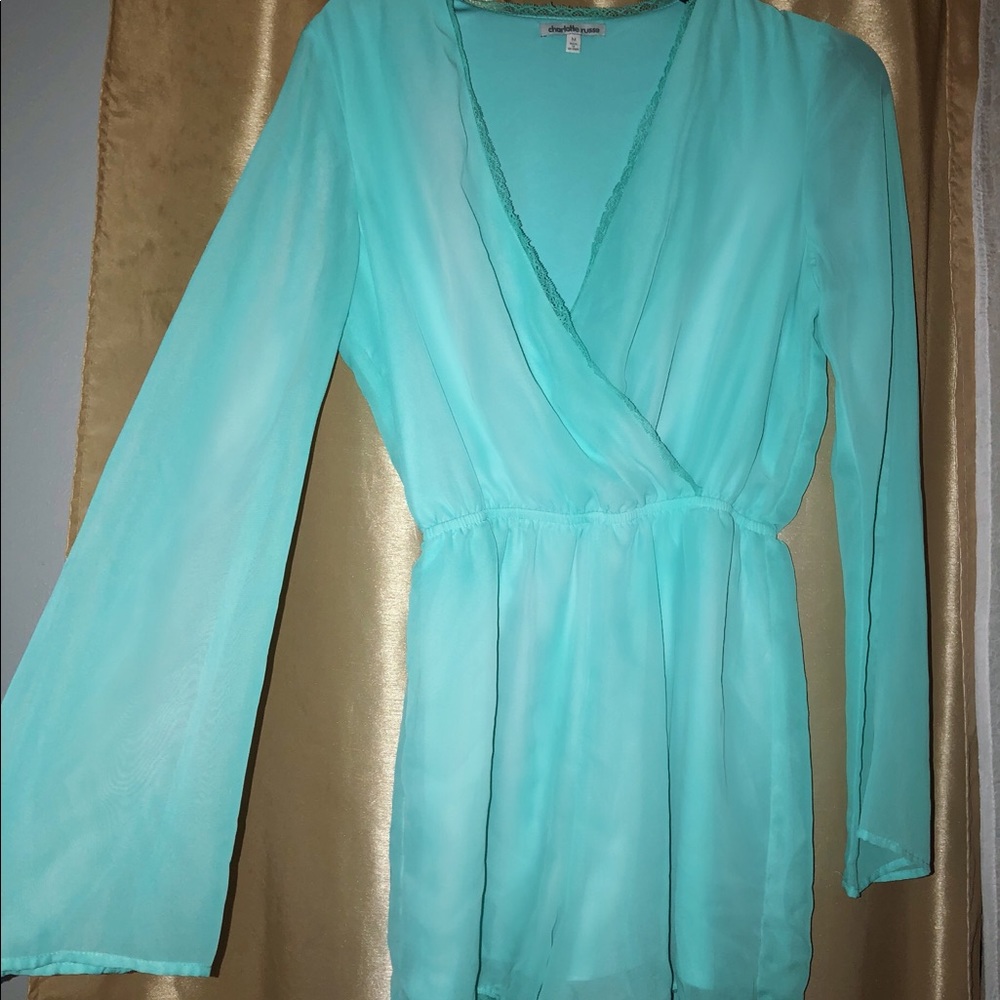 Super Cute Mint Green Romper